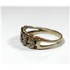 Image 2 : K8 gold ring with diamant settings