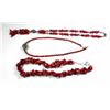 Image 1 : Collection of 3 coral necklaces