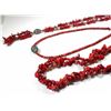 Image 2 : Collection of 3 coral necklaces
