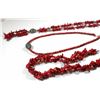 Image 3 : Collection of 3 coral necklaces