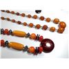 Image 3 : Lot of 3 necklaces with amber beads in different shades