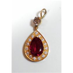 Old Nepali K21 gold pendant