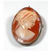 Image 1 : Silver brooch-pendant with cameo setting