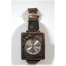 Wristwatch with 925 sterling silver strap