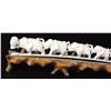 Image 2 : Elephants and a lion walking in a line, old quality ivory carving