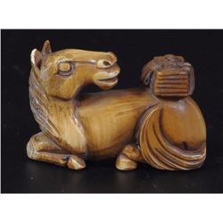 Ivory netsuke, horse