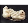 Image 1 : Ivory netsuke, mice on a cornob
