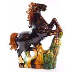 Old Chinese ceramic horse sculpture