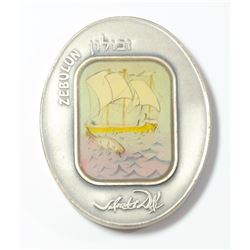 999 silver medal, Zevulun Tribe, from a medal edition designed by Salvador Dali