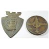 Image 1 : Lot of 2 big bronze Israeli Navy insignias designed by Aryeh Moskowitz