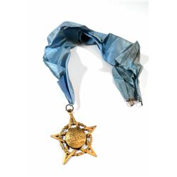 Rare! Rare pendant of the East Jerusalem Ari Bureau, Freemasonry