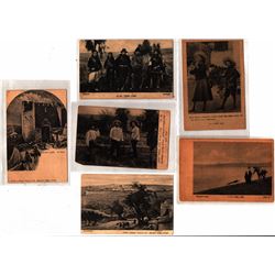 Collection of 6 uncommon postcards with photos of places and important figures in Eretz Israel publi
