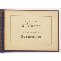 Album with photos of Jerusalem 'Shalu Shlom Yerushalayim', photos by Y. Ben Dov