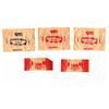 Image 1 : Collection of 5 candy paper wrappers , Mandatory Palestine