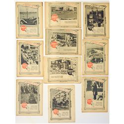 Collection of 10 "Davar Hashavua" newspapers with advertisements of the tobacco company "Dubek"