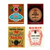 Image 1 : Collection of 4 early wine bottle labels