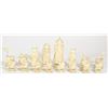 Image 3 : Set of old bone chess pawns