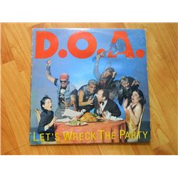 VINYL RECORD - D.O.A. - LET'S WRECK THE PARTY - JTR 8404/1 - OCEAN SOUND VANCOUVER BC