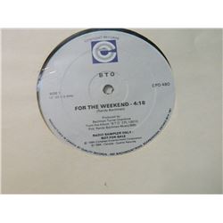 VINYL RECORD - B.T.O - " RADIO SAMPLER ONLY" - FOR THE WEEKEND SIDE 1 - JUST LOOK AT ME NOW SIDE 2 -