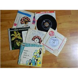 VINYL RECORD - 45 - ASSORTED - 6 TTL