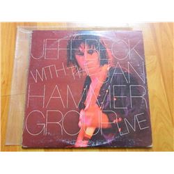 VINYL RECORD - JEFF BECK - WITH THE JAM HAMMER GROUP LIVE - AL 34433 - condition - fair