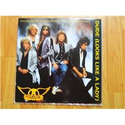 VINYL RECORD - AEROSMITH -DUDE (LOOKS LIKE A LADY) 92-08130 - condition - really good