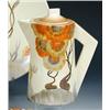 Image 1 : A Clarice Cliff 'Rodanthe' pattern coffee pot and cover, the flared cylindrical sides painted with..