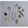 Image 1 : A mixed lot of decorative jewellery including: a Scottish silver brooch in the form of a dagger, ge.
