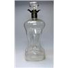 Image 1 : An Edwardian plain glass dimple decanter, silver mounted with quadruple spouts, London 1901, 31cm h.