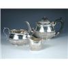 Image 1 : A Victorian silver matched three piece bachelor's teaset comprising: a teapot by Martin & Hall, Lon.