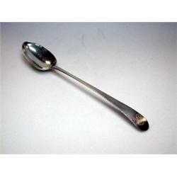 A George III silver Old English pattern serving spoon by James Sutton and James Bult, London 1782,..