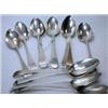 Image 1 : Thirteen George III/William IV silver Old English pattern tablespoons including: a pair by SA, Lond.