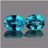 Image 1 : Natural AAA Blue Zircon Pair 8x6 Mm{Flawless-VVS1}