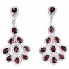 Image 1 : NATURAL PURPLISH PINK RHODOLITE GARNET Earrings