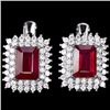 Image 1 : Natural Red Ruby Earrings