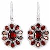 Image 1 : NATURAL DARK ORANGE RED GARNET Earrings