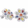 Image 2 : Natural Fancy Color Sapphire 41 Carats Earrings