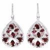 Image 1 : NATURAL  RHODOLITE GARNET Earrings