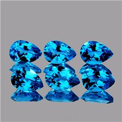 Natural  Swiss Blue Topaz 7x5 MM - VVS