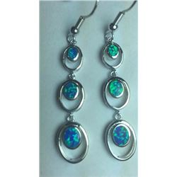 Full Fire Ethopian Opal Earrings