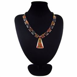 Natural Multi-Color Picasso Diamond Polished Necklace