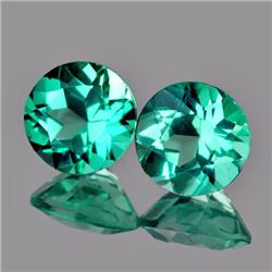 Natural Paraiba Green Apatite Pair 6.00 MM {VVS}