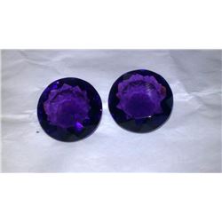 Natural Amethyst Pair 31.95 Carats - VVS