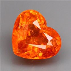 Natural Orange Spessartite Heart 1.50 Carats