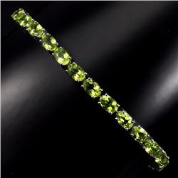 Natural Rich Green Peridot 60 Carats Bracelet