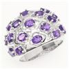 Image 1 : Natural Intense Purple Amethyst Ring