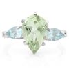 Image 2 : **** FEATURE ITEM **** RING - 3 CARAT GREEN **** FEATURE ITEM **** RING - 3 CARAT GREEN AMETHYST & 1