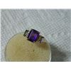 Image 6 : **** FEATURE ITEM **** RING - 1.83 CARAT AMETHYST, 1/2 CARAT MYSTIC GEMSTONE & 2 DIAMONDS IN 10KT SO