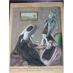 William Humphrey (18th Century) Modern Head-Dress or Folly of 1772 - A Lady giving Orders to her Co.