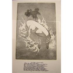 Dame Elisabeth Frink (1930-1993) The Second Nun's Tale from the Canterbury Tales, etching and aquat.